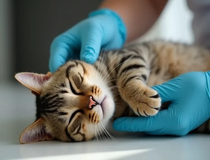 Specialist carefully handling a deceased cat with dignity in Taylors Hill